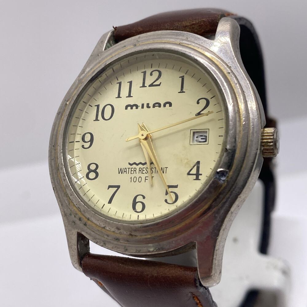 Vintage Milan Mens Watch Works New Battery